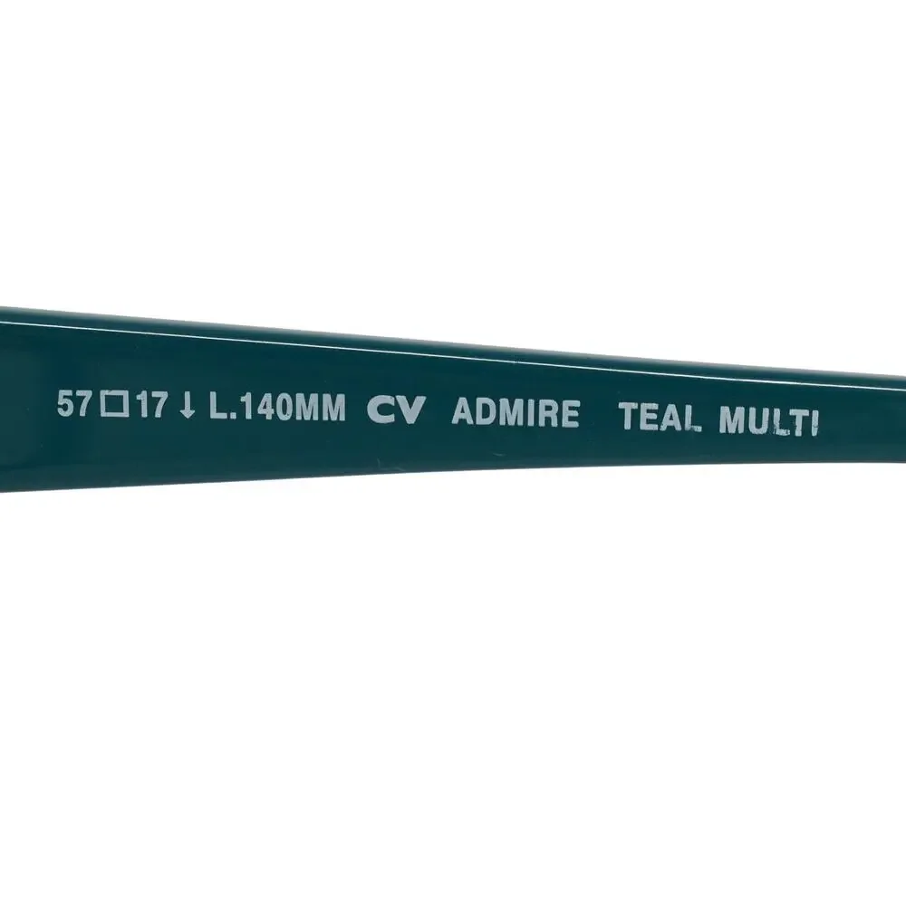 BCBGMAXAZRIA Admire Teal Multi 57-17-140mm Sunglass / Eyeglass FRAMES ONLY -GOOD